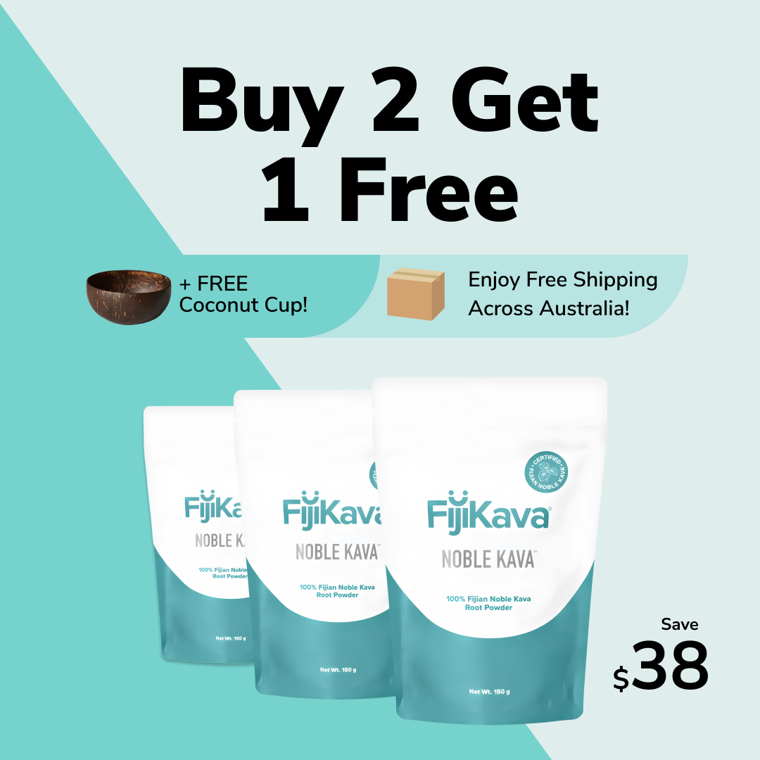 BUY TWO 150g Packs GET ONE FREE + KAVA DRINKING CUP!