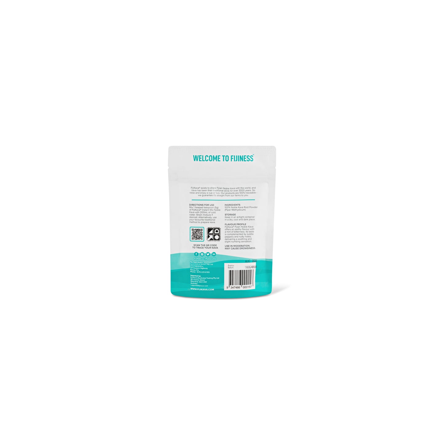 FijiKava Instant Noble Kava Powder 50g