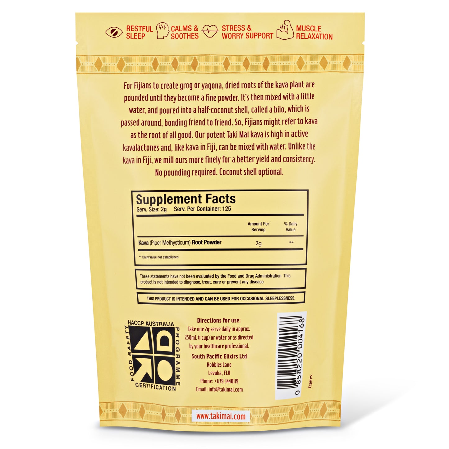 Taki Mai 100% Noble Kava Instant Powder Vanuatu Blend