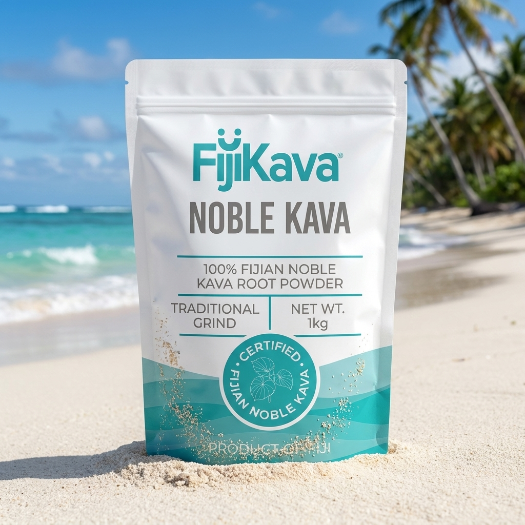 FijiKava 100% Noble Kava Root Traditional Grind Powder
