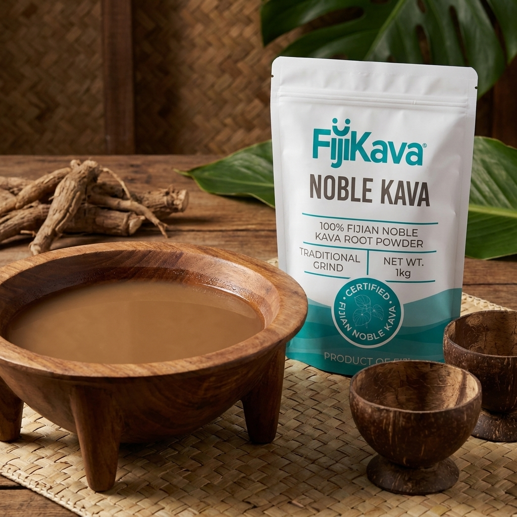 FijiKava 100% Noble Kava Root Traditional Grind Powder