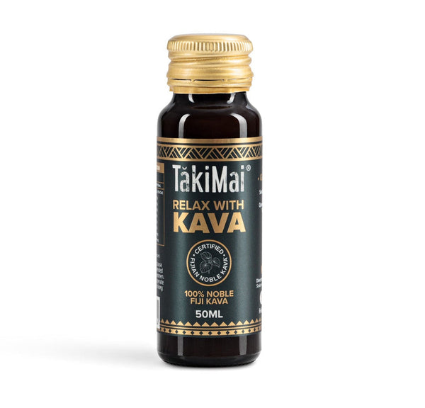 Taki Mai kava shot in a 50ml bottle