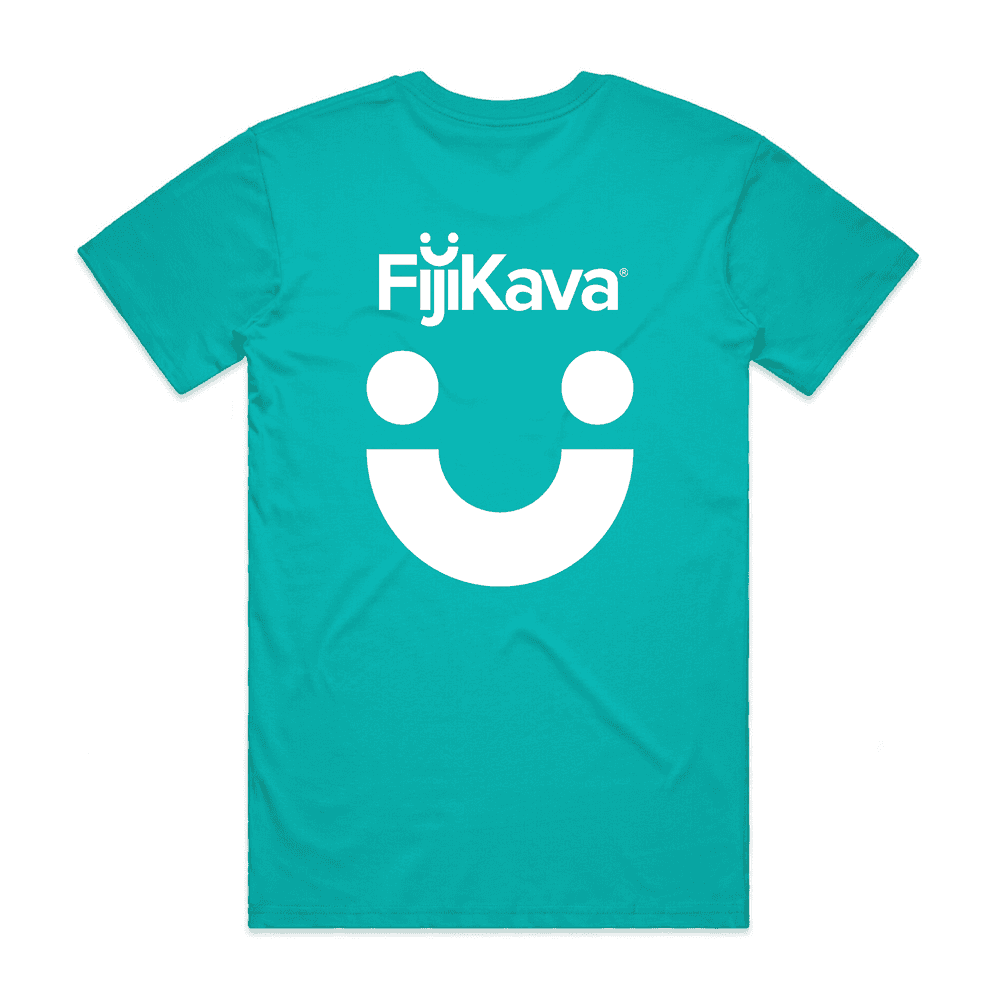 FijiKava Teal T Shirt Back