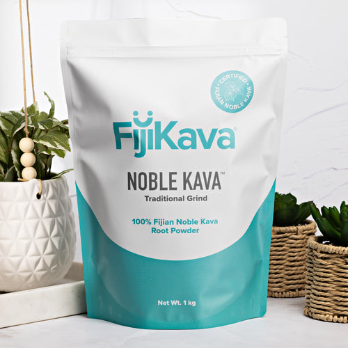 FijiKava Noble Kava Traditional Grind Root Powder 1KG